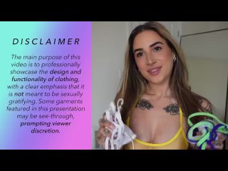 4k transparent micro bikini try on with mirror view alanah cole